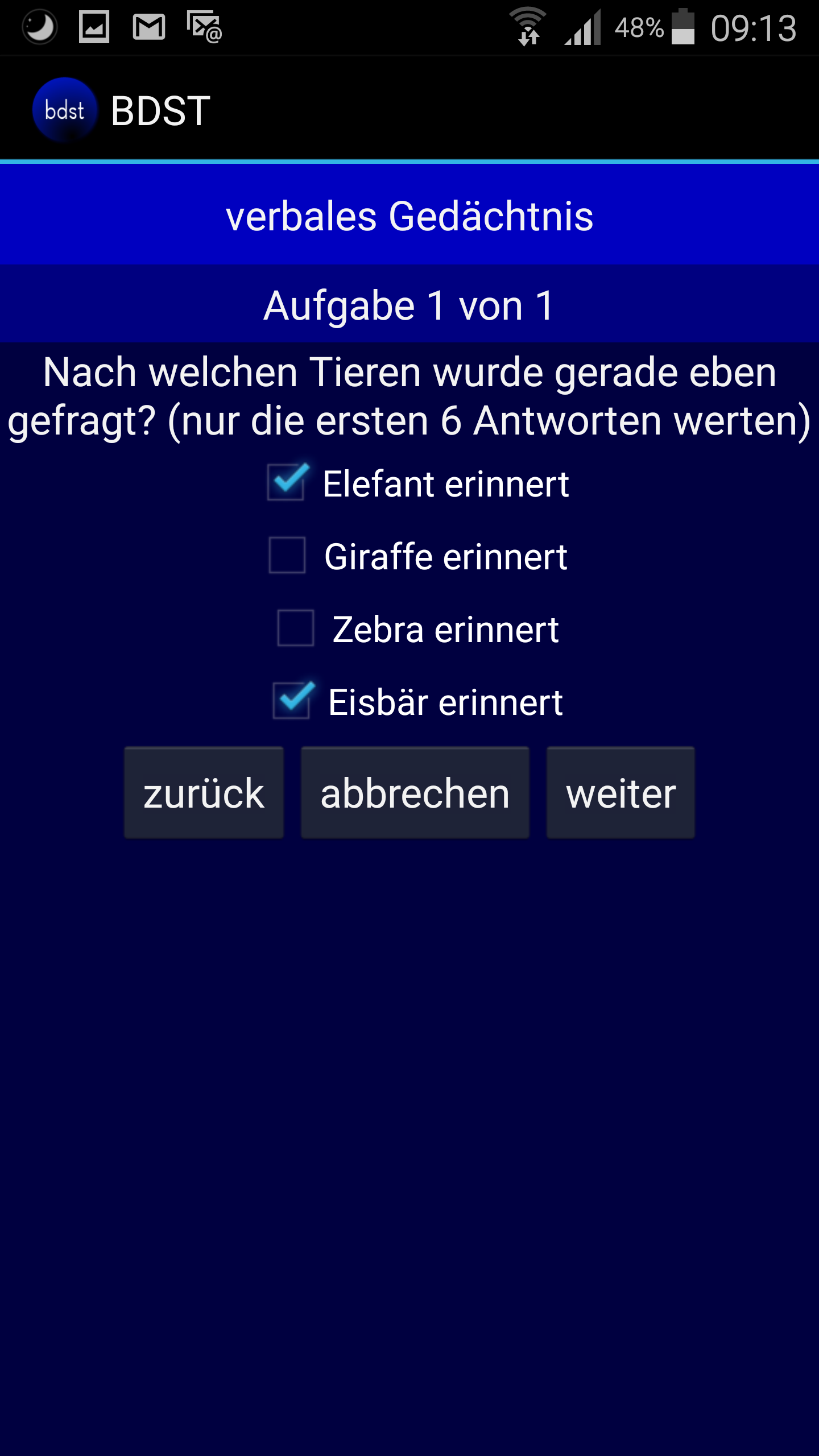 verbales Gedächtnis